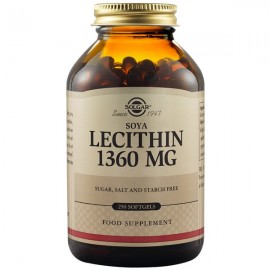 Solgar Lecithin, Λεκιθίνη Σόγιας 1360mg Softgels 250s