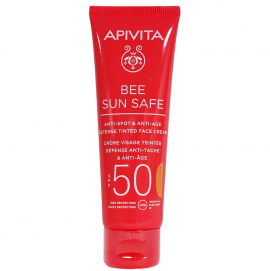 Apivita Bee Sun Safe Anti-spot & Anti-age Tinted Golden, Κατά των Πανάδων & των Ρυτίδων με Χρώμα Βελούδινης Υφής SPF50 50ml