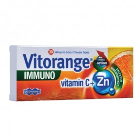 Uni-Pharma Vitorange Immuno Vitamin C + Zn 30 μασώμενες ταμπλέτες