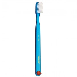 Gum Classic Full Soft 411 Toothbrush, Οδοντόβουρτσα Μαλακή για την αφαίρεση της οδοντικής πλάκας  σε Μπλε & Κίτρινο Χρώμα 1 τμχ : Κίτρινο