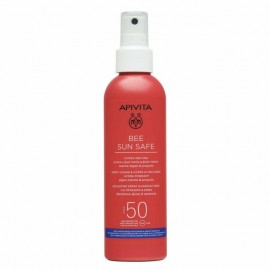 Apivita Bee Sun Safe Hydra Melting Ultra Light Face & Body Spray SPF50, Ενυδατικό Σπρέι για Πρόσωπο & Σώμα 200ml