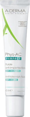 A-Derma Phys-AC Perfect Fluide, Λεπτόρρευστη Κρέμα Κατά των Ατελειών/Σημαδιών 40ml