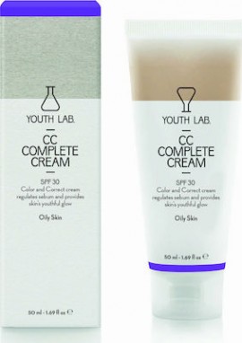 Youth Lab CC Complete Cream Spf 30 Oily Skin, Καλυπτική Κρέμα με SPF 30 για Λιπαρό δέρμα 50ml
