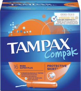 Tampax Compak Super Plus με Απλικατέρ για Αυξημένη Ροή 16τμχ