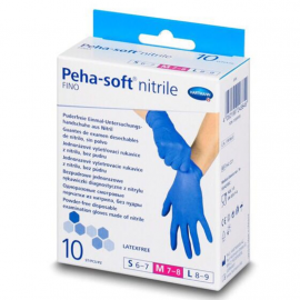 Hartmann Peha-soft Nitrile Fino Powder Free Gloves Μπλε ΜΕDIUM 10τμχ