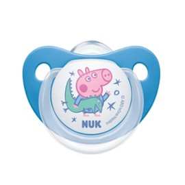 Nuk Peppa Pig Trendline Πιπίλα Σιλικόνης,  Χωρίς ΒΡΑ (10736725), 6-18 Μηνών, 1τεμ