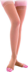 Adco Thigh High Stockings 07276, Κάλτσες Ριζομηρίου χρώμα Μπέζ 1 ζευγάρι : XSmall