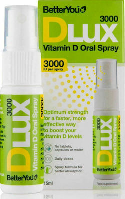 BetterYou DLux 3000iu Daily Vitamin D,  Συμπλήρωμα βιταμίνης D 15ml