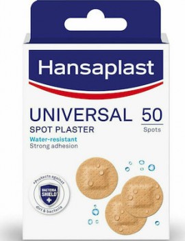 Hansaplast Αδιάβροχα Αυτοκόλλητα Επιθέματα Univesal Bacteria Shield 50τμχ