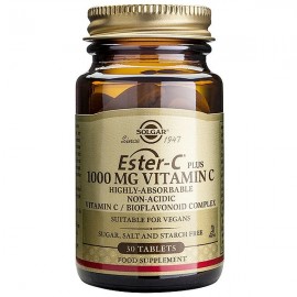 Solgar Ester C 1000mg, Συμπλήρωμα Διατροφής Βιταμίνη C για Ενίσχυση του Ανοσοποιητικού 30tabs