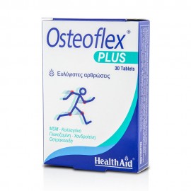 Health Aid Osteoflex PLUS, Συμπλήρωμα για τη φυσική προστασία & την αναδόμηση των συνδέσμων, των αρθρώσεων & των οστών, ιδανικό για μεσήλικες 30tabs