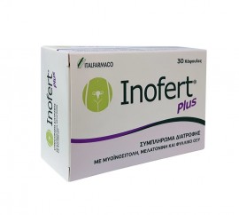 Italfarmaco Inofert Plus, Συμπλήρωμα διατροφής με Μυοϊνοσιτόλη, Μελατονίνη και Φυλλικό Οξύ για γυναίκες που επιθυμούν την εγκυμοσύνη 30caps