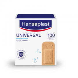 Hansaplast Family Pack, Αδιάβροχα Αυτοκόλλητα Επιθέματα 3 cm X 7,2 cm 100τμχ