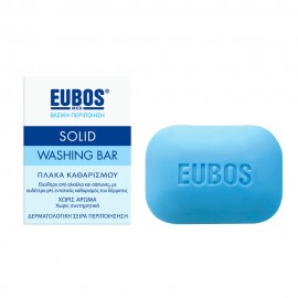 EUBOS Solid Washing Bar, Πλάκα Καθαρισμού Αντί Σαπουνιού σε Χρώμα Μπλε 125gr