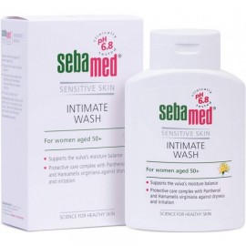 Sebamed Sensitive Skin Intimate Wash For Women Aged 50+,  Υγιεινή της περιγεννητικής περιοχής για γυναίκες 50+ & μετά την εμμηνόπαυση pH 6,8 200ml
