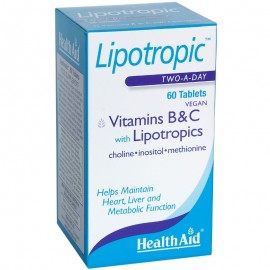 Health Aid Lipotropic Vitamins B & C, Ειδική Λιποδιαλυτική Σύνθεση για Αύξηση του Μεταβολισμού, 60tabs