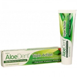 Optima Aloe Dent Toothpaste Triple Action, Οδοντόκρεμα με Σύνδεσμο Φυσικών Ενεργών Συστατικών για Προστασία από Τερηδόνα 100 ml