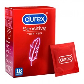 DUREX Sensitive Προφυλακτικά Λεπτά για Μεγαλύτερη Αίσθηση 18 Τμχ