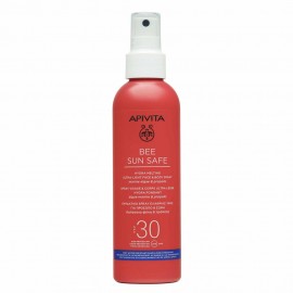 Apivita Bee Sun Safe Hydra Melting Ultra Light Face & Body Spray, Ενυδατικό Αντιηλιακό Προσώπου και Σώματος με Θαλάσσια Φύκη & Πρόπολη SPF30, 200ml
