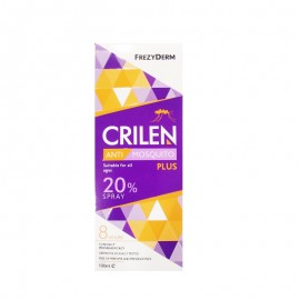 Crilen Frezyderm Anti Mosquito Plus 20% Spray,  Εντομοαπωθητικό Σπρέι Χωρίς Άρωμα για Όλες Τις Ηλικίες 100 ml