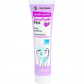 Frezyderm SensiTeeth First Tooth Paste, Οδοντόκρεμα για την πρώτη οδοντοφυΐα, για βρέφη από 6 μηνών έως 3 ετών, γεύση φράουλα 40ml