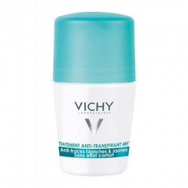 Vichy Deodorant 48h Anti-marks Roll-On 48ωρη Αποσμητική Φροντίδα-Έντονη Εφίδρωση, 50ml