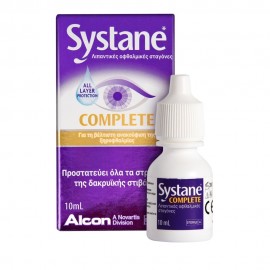 Alcon Systane Complete Eye Drops, Λιπαντικές Σταγόνες για Ανακούφιση από τη Ξηροφθαλμία, 10ml