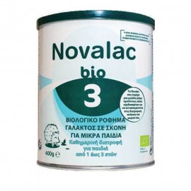 Novalac Bio 3, Βιολογικό Ρόφημα Γάλακτος σε Σκόνη για Μικρά Παιδιά (από 1 ως 3 ετών), 400g