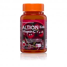 Altion Kids Vitamin C Παιδικό Συμπλήρωμα Διατροφής με 100% Φυσική Βιταμίνη C για Ενίσχυση του Ανοσοποιητικού Συστήματος 60 ζελεδάκια