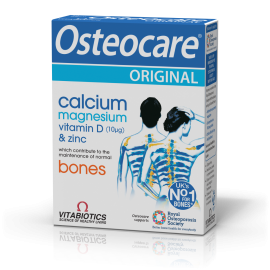 Vitabiotics Osteocare Original, Συμπλήρωμα Διατροφής με Μαγνήσιο, Ασβέστιο, Ψευδάργυρο & Βιταμίνη D για τα Οστά 30 Tabs