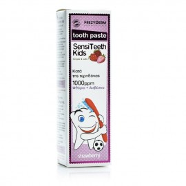 Frezyderm SensiTeeth Kids ToothPaste 1.000ppm, Παιδική Οδοντόκρεμα κατά της τερηδόνας με γεύση φράουλα 50ml