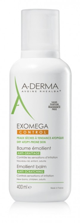 A-Derma Exomega Control Baume, Μαλακτική Κρέμα για Ξηρό Δέρμα με Τάση Ατοπίας 400ml
