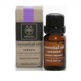 Apivita Essential Oil Lavender, Αιθέριο έλαιο με Άρωμα Λεβάντα για Ηρεμία και Χαλάρωση  10ml