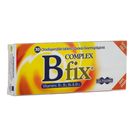 Unipharma B Complex Fix Vitamins B1,B2,B6 & B12, 30tabs