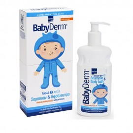 Intermed Babyderm Shampoo & Body Bath, Σαμπουάν & Αφρόλουτρο απο 0 έως 6 ετών 300ml 