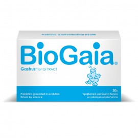 BioGaia Gastrus, Προβιοτικά Μασώμενα Δισκία με γεύση Μανταρίνι/Μέντα, 30 Chew.Tabs