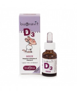 Buona Buonavit D3 Drops, Συμπλήρωμα διατροφής βιταμίνης D3 για βρέφη και παιδιά 12ml