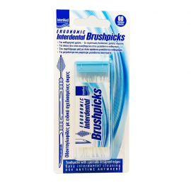 Intermed Ergonomic Interdental Easy Brushpicks, Οδοντογλυφίδες Μεσοδόντιου Καθαρισμού με ειδικά Σχεδιασμένες Άκρες, 60τμχ
