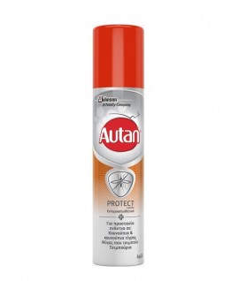 Autan Protect Spray, Εντομοαπωθητικό Σπρέι για Προστασία Ενάντια σε Κουνούπια & Τσιμπούρια ΛΗΞΗ 11/22 100ml