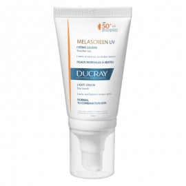 Ducray Melascreen UV Crème Légère Dry Touch SPF 50+,  Αντηλιακή Κρέμα Προσώπου Υψηλής Προστασίας Ιδανική για Καφέ Κηλίδες& Δυσχρωμίες 40ml 