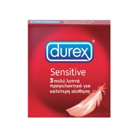 Durex Sensitive, Προφυλακτικά με Εξαιρετική Αίσθηση 3 τμχ
