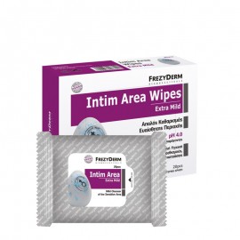 Frezyderm Intim Area Wipes Extra Mild, Μαντηλάκια Καθαρισμού Ευαίσθητης Περιοχής 20 μαντηλάκια