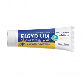 Elgydium Kids Banana Toothpaste, Οδοντόκρεμα κατά της Τερηδόνας για Παιδιά από 2 έως 6 ετών με Γεύση Μπανάνα , 50ml