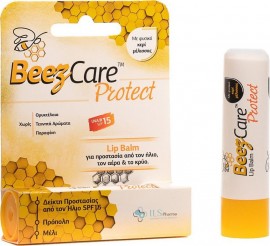 BeezCare Protect Lip Balm SPF15, Κατάλληλο για Προστασία από τον Ήλιο, τον Αέρα και το Κρύο 5,1g