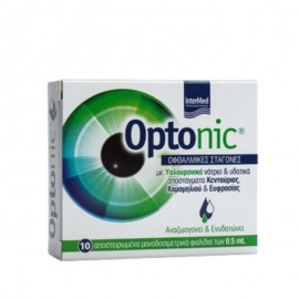 Intermed Optonic Eye Drops, Οφθαλμικές Σταγόνες για Αναζωογόνηση & Ενυδάτωση 10x0.5ml 