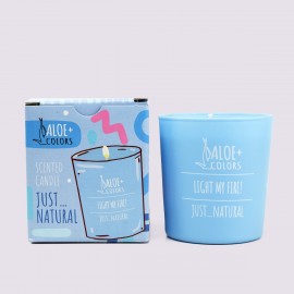Aloe+ Colors Just Natural Scented Soy Candle Κερί Σόγιας με Άρωμα Φρεσκάδας, 220g