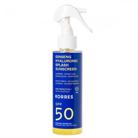 Korres Ginseng Hyaluronic Splash Sunscreen SPF50, Διφασικό Αντηλιακό Splash Προσώπου και Σώματος Με Ginseng & Υαλουρονικό Οξύ 150ml