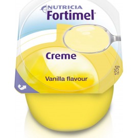 Nutricia Fortimel Creme, Υπερθερμιδικό, Υπερπρωτεϊνικό θρεπτικό σκεύασμα σε μορφή κρέμας, με γεύση Βανίλια 4x 125gr