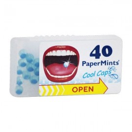 PaperMints Cool Caps, Κάψoυλες μέντας για δροσερή αναπνοή  χωρίς ζάχαρη 40τμχ