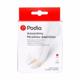 Podia Extra Comfort Gel Spreader & Ring, Αποστάτης Μεγάλου Δακτύλου One Size 2τμχ